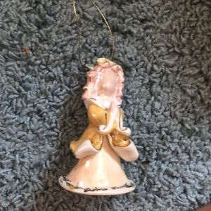 Clay works yellow praying angel ornament/figurine